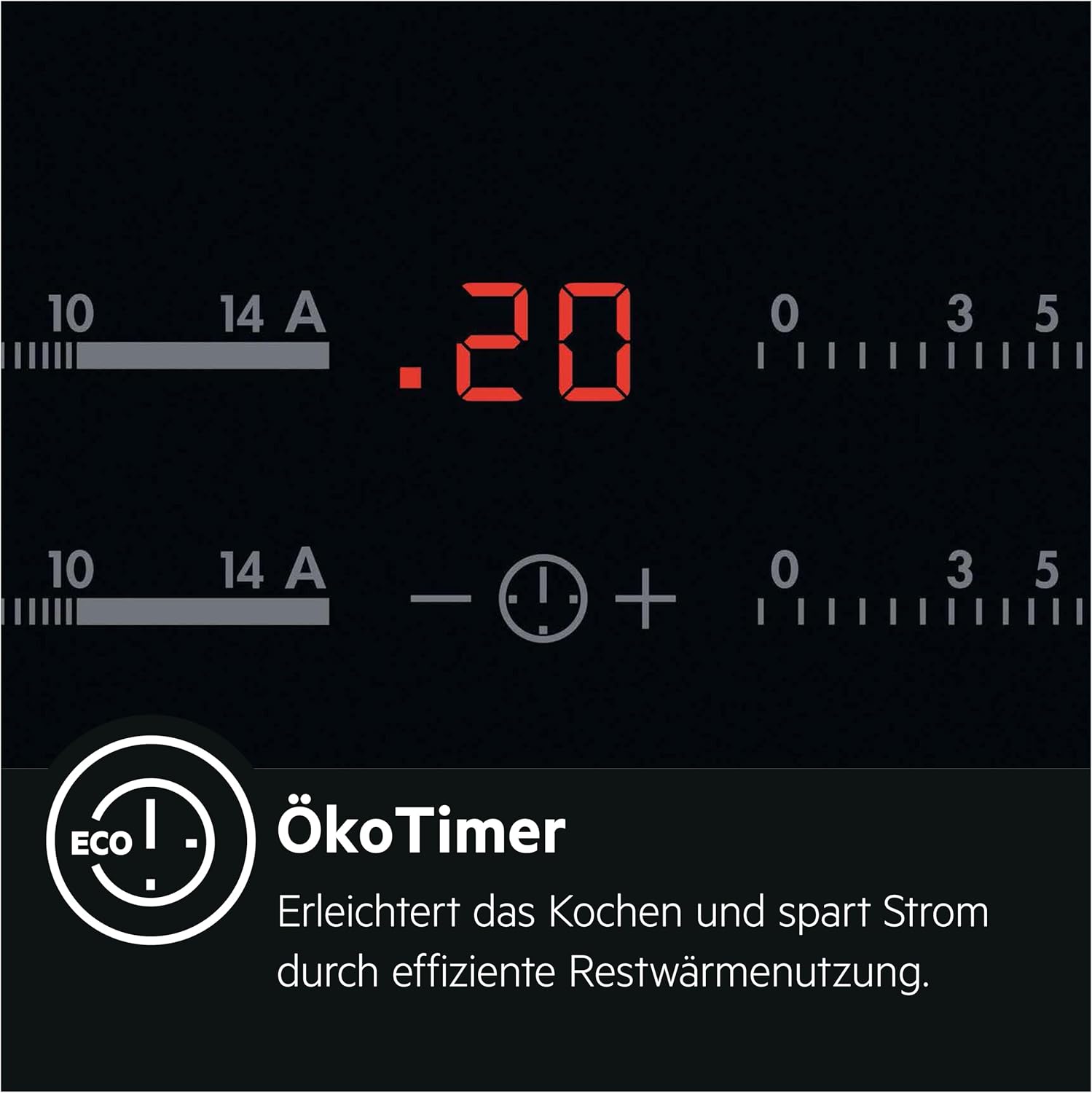 AEG HK654070FB Autarkes Kochfeld/Strahlenbeheizt/Slider-Bedienung / 60 cm/Facetten-Design / 4 Kochzonen/Bräterzone/Kindersicherung