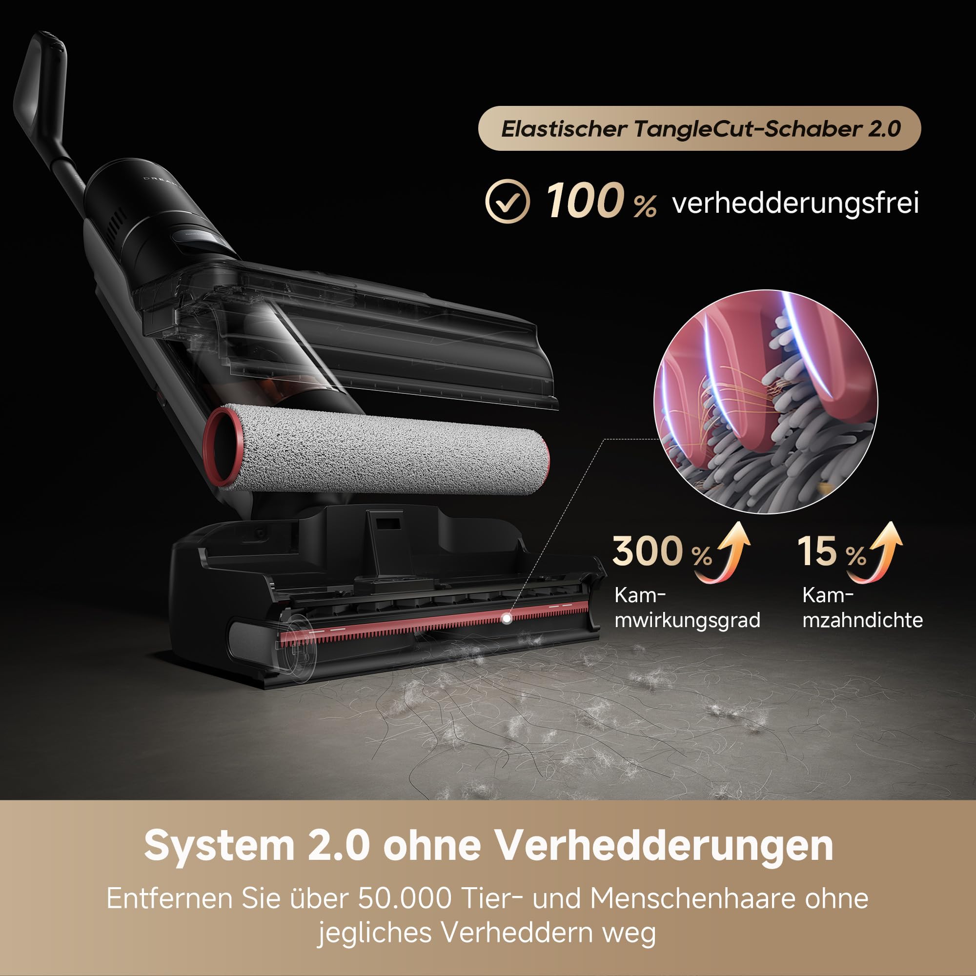 Nass- und Trockensauger H15 Mix 7-in-1 mit KI-Roboterarm und 23.000 Pa Saugkraft, 100 °C Bürstenreinigung und 5 Min. 90 °C Trocknung