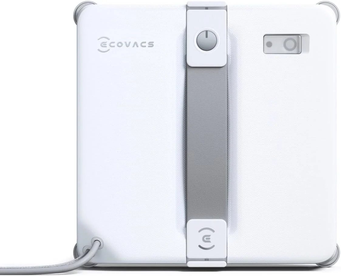 ECOVACS WINBOT Mini 2 Fensterputzroboter mit Eckbürsten & Ultraschallzerstäubung, 10-Stufiges Sicherheitssystem, Smarte Navigation, 6 App-Modi