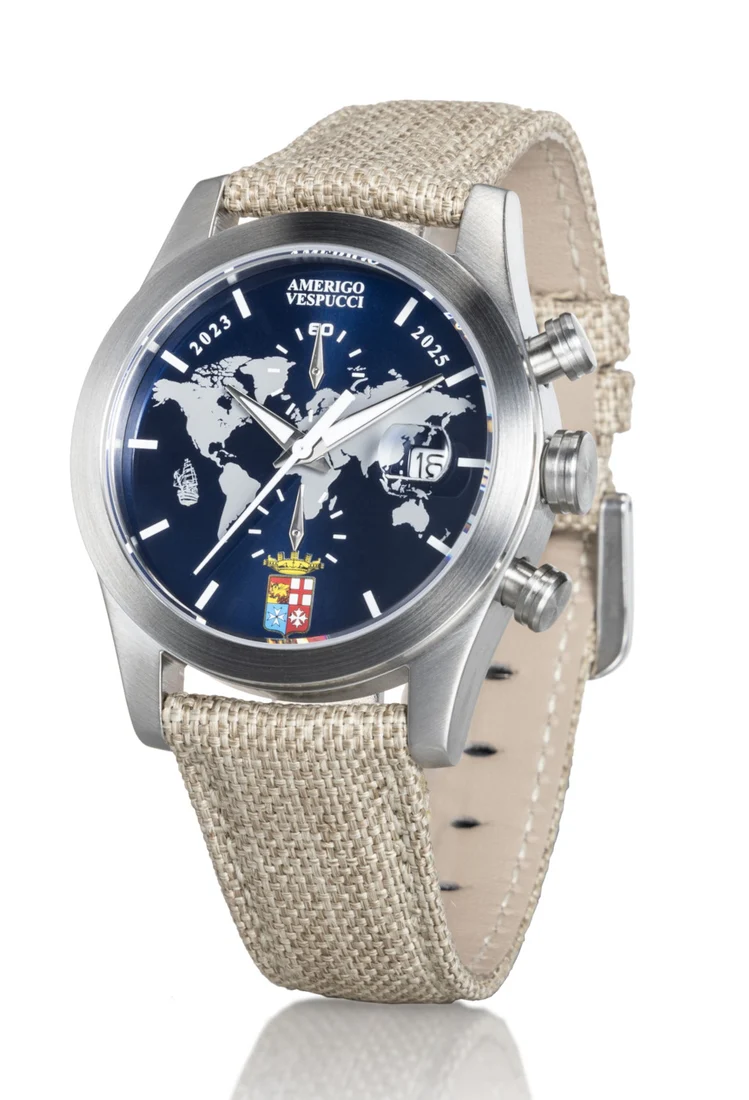 Locman Island Amerigo Vespucci Crono tela olona 0618A02S-00AMVETJ