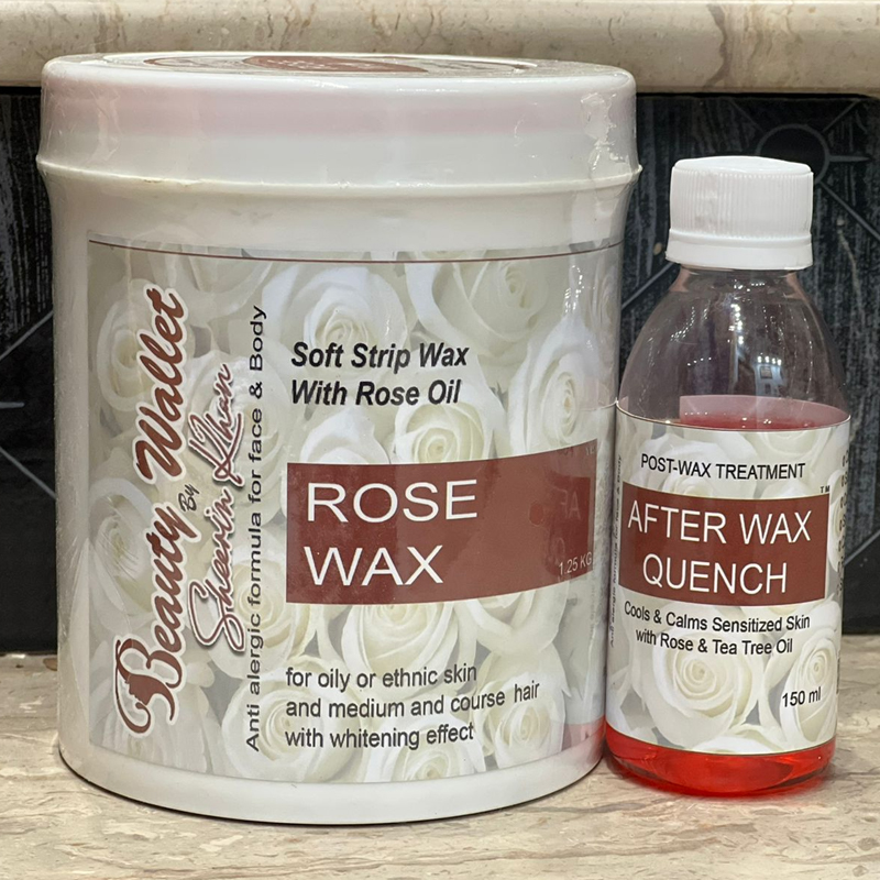 Beauty Wallet Rose Wax with after Wax Quench
