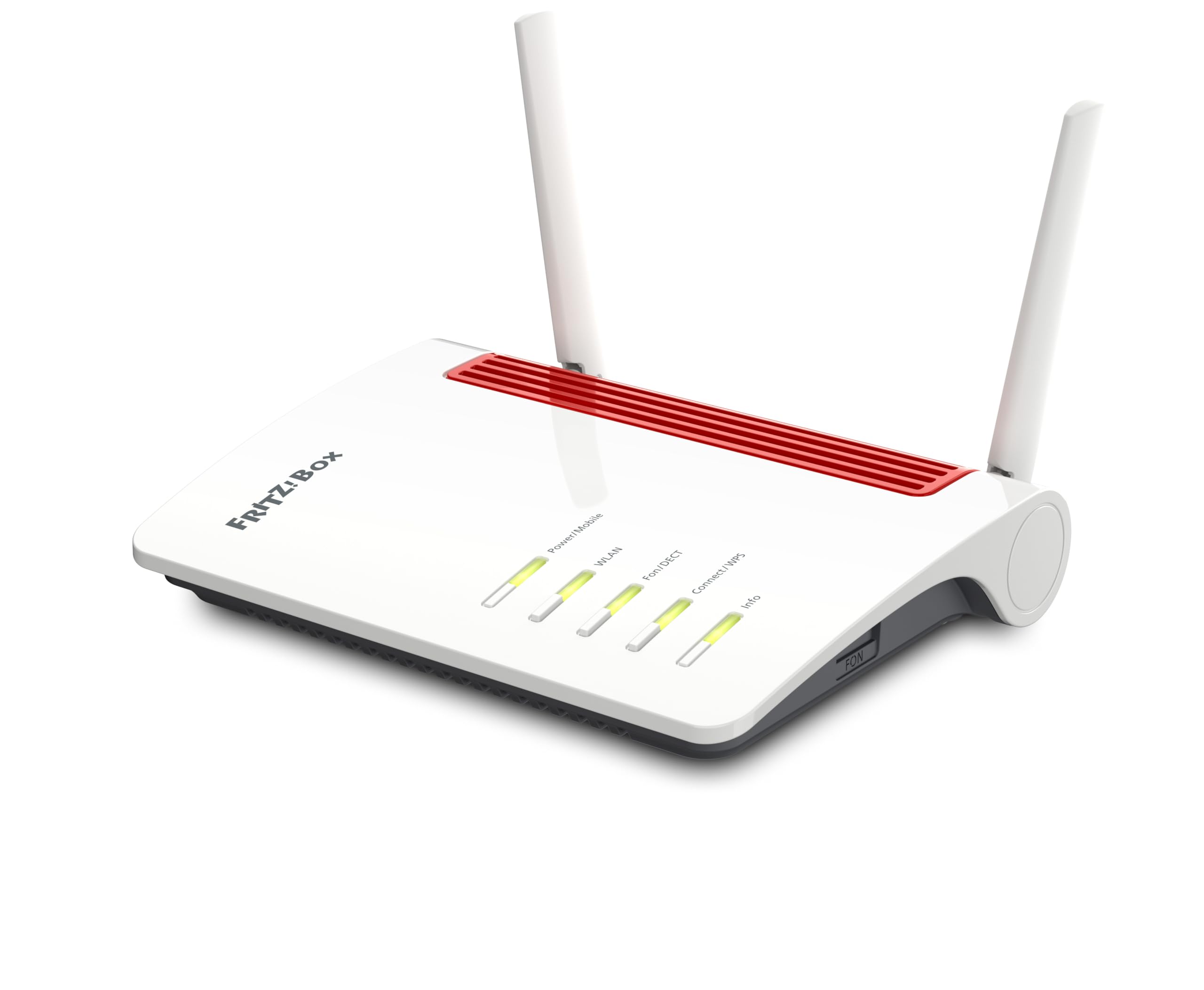 4G-Mobilfunkrouter 6850 LTE bis zu 300 MBit/s Wi-Fi 5 bis zu 1,2 GBit/s Dualband WLAN Mesh DECT Ethernet USB