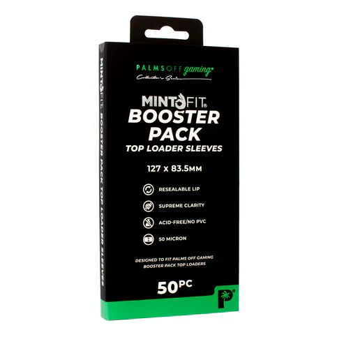 Palms Off Gaming Booster Pack Top Loader Sleeves 127x83.5mm 50pc