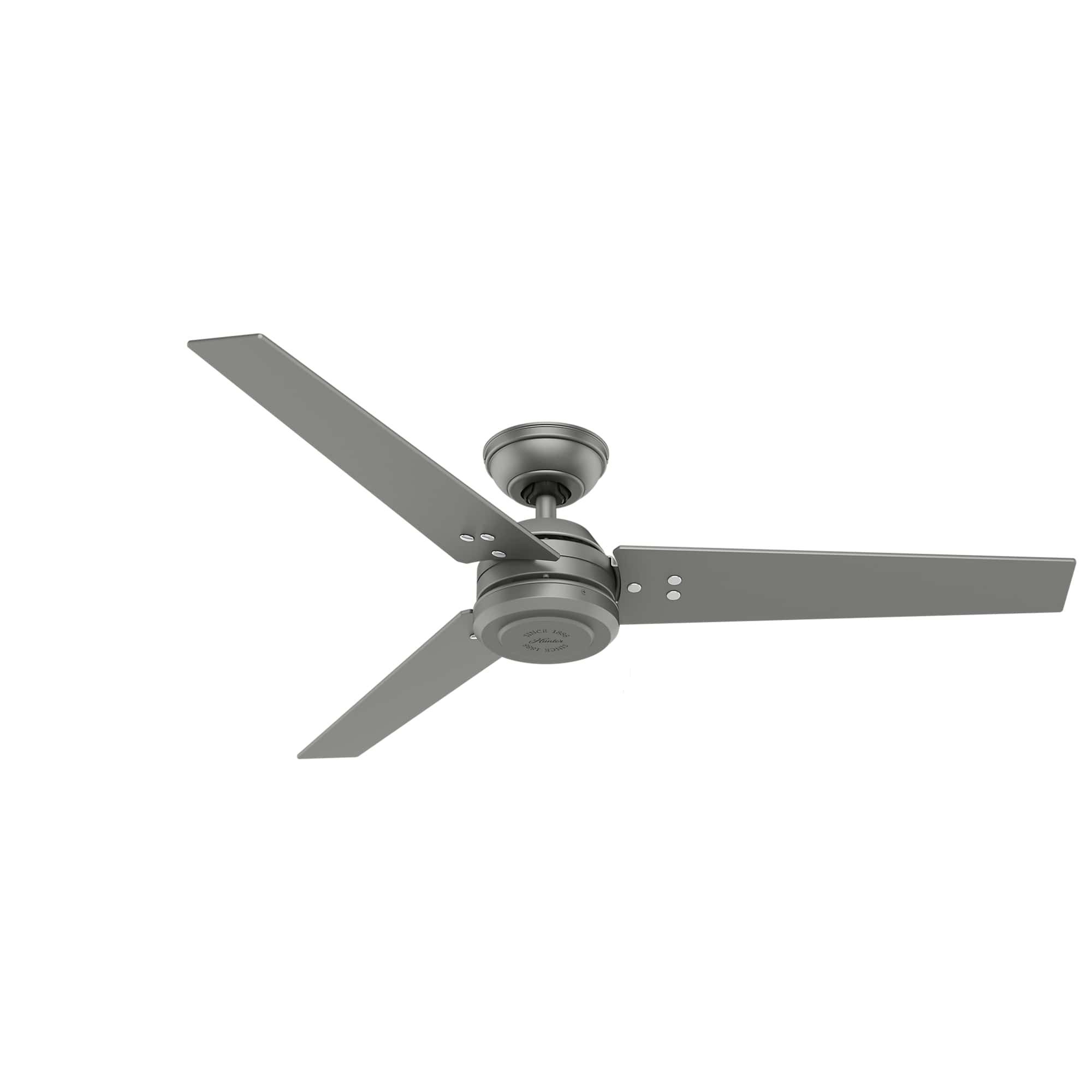 Deckenventilator Deckenventilator Protos Silber 132 cm mit Wandschalter