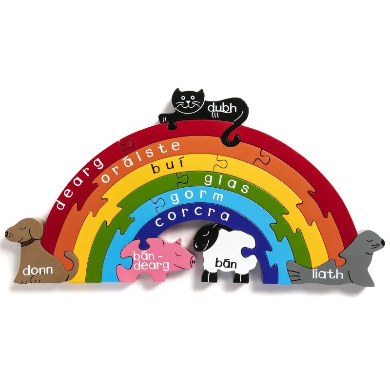 Alphabet Jigsaws | Rainbow in Irish Jigsaw Puzzle