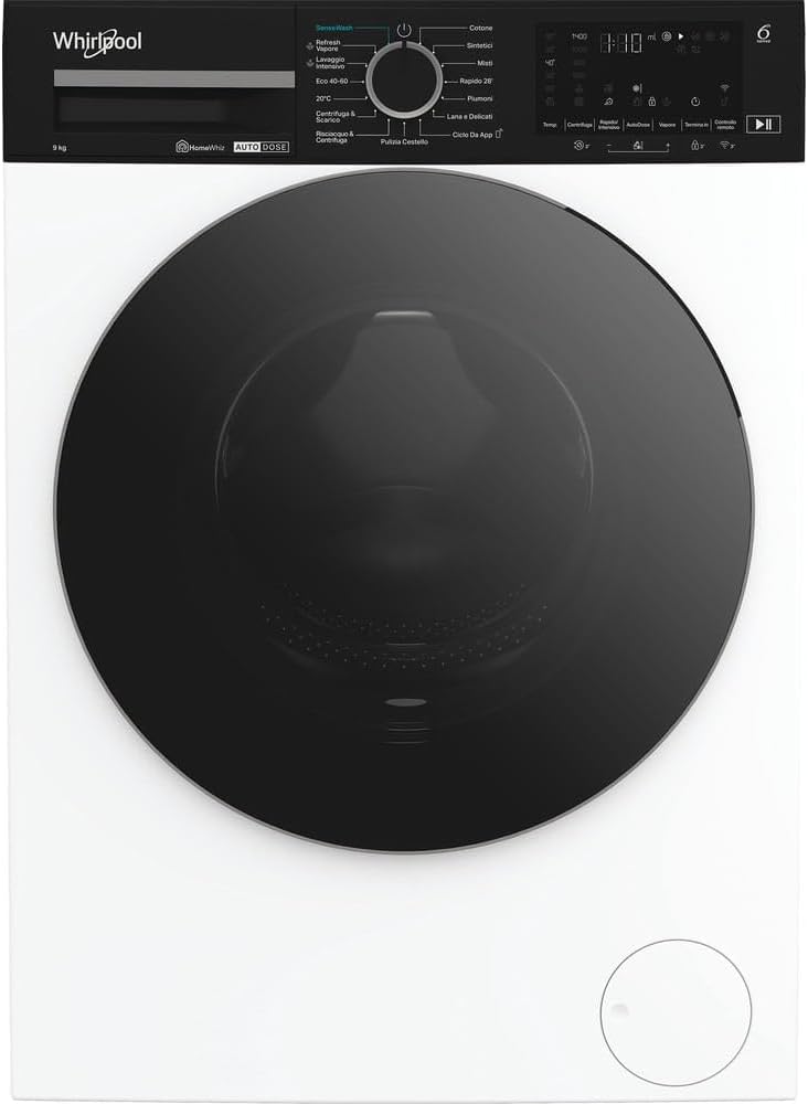 Whirlpool Lavatrice smart connessa con WiFi - WPM 911W ADS IT - SenseWash