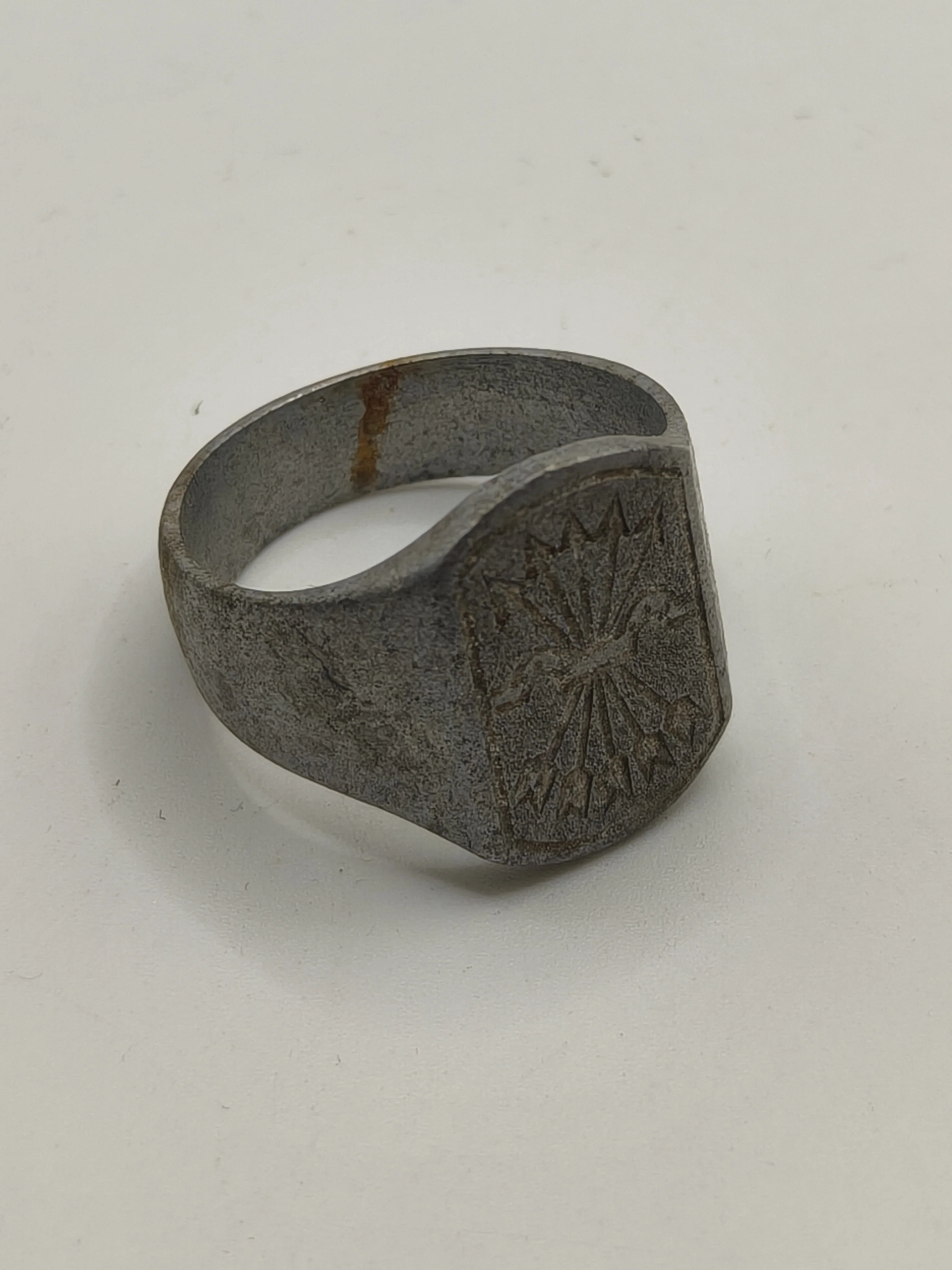 Phalanx Ring, Trench Art. Spanish Civil War.
