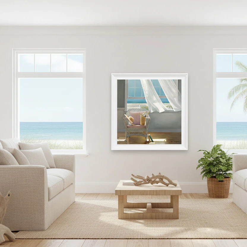 Getaway �� Framed Canvas Print by  Karen Hollingsworth