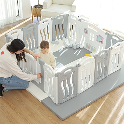 Gupamiga Recinto per Bambini Pieghevole 155×150 cm, Box per Bambini o Neonato con Tavola di Pittura : Amazon.it: Prima infanzia