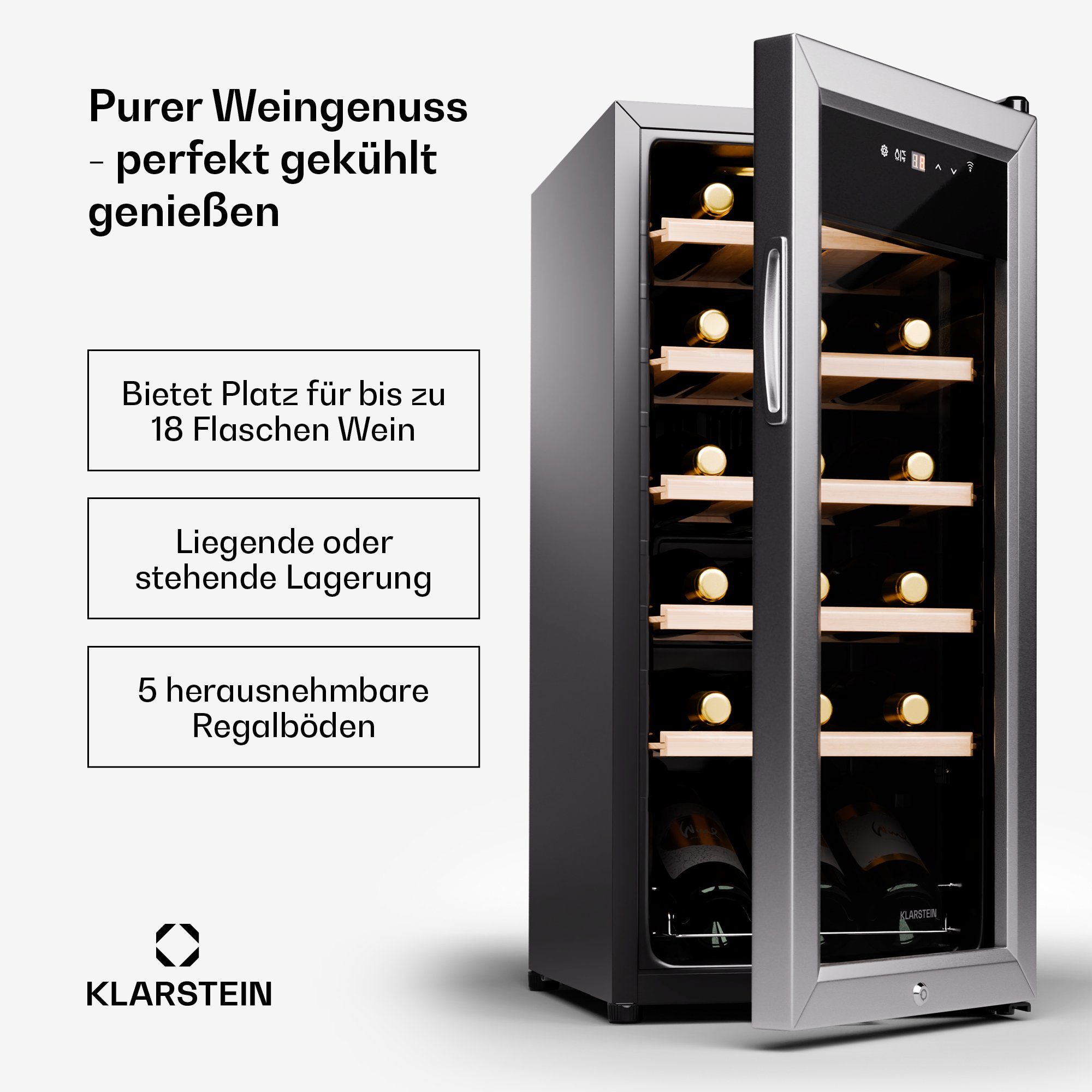 Weinkühlschrank Shiraz Premium Smart 18 SS