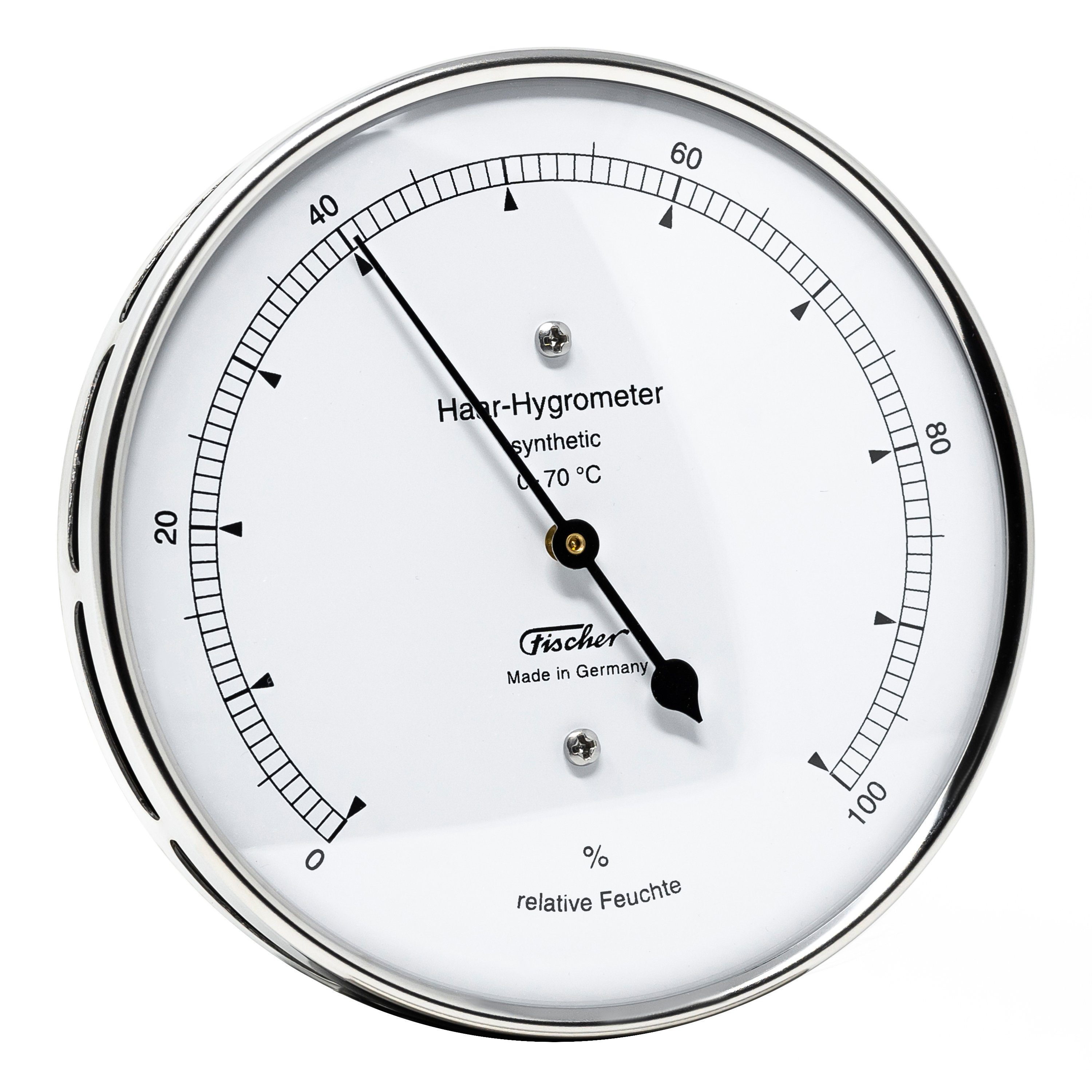 Hygrometer Fischer 122.01 Hygrometer synthetic 103mm Edelstahl Made in Germany