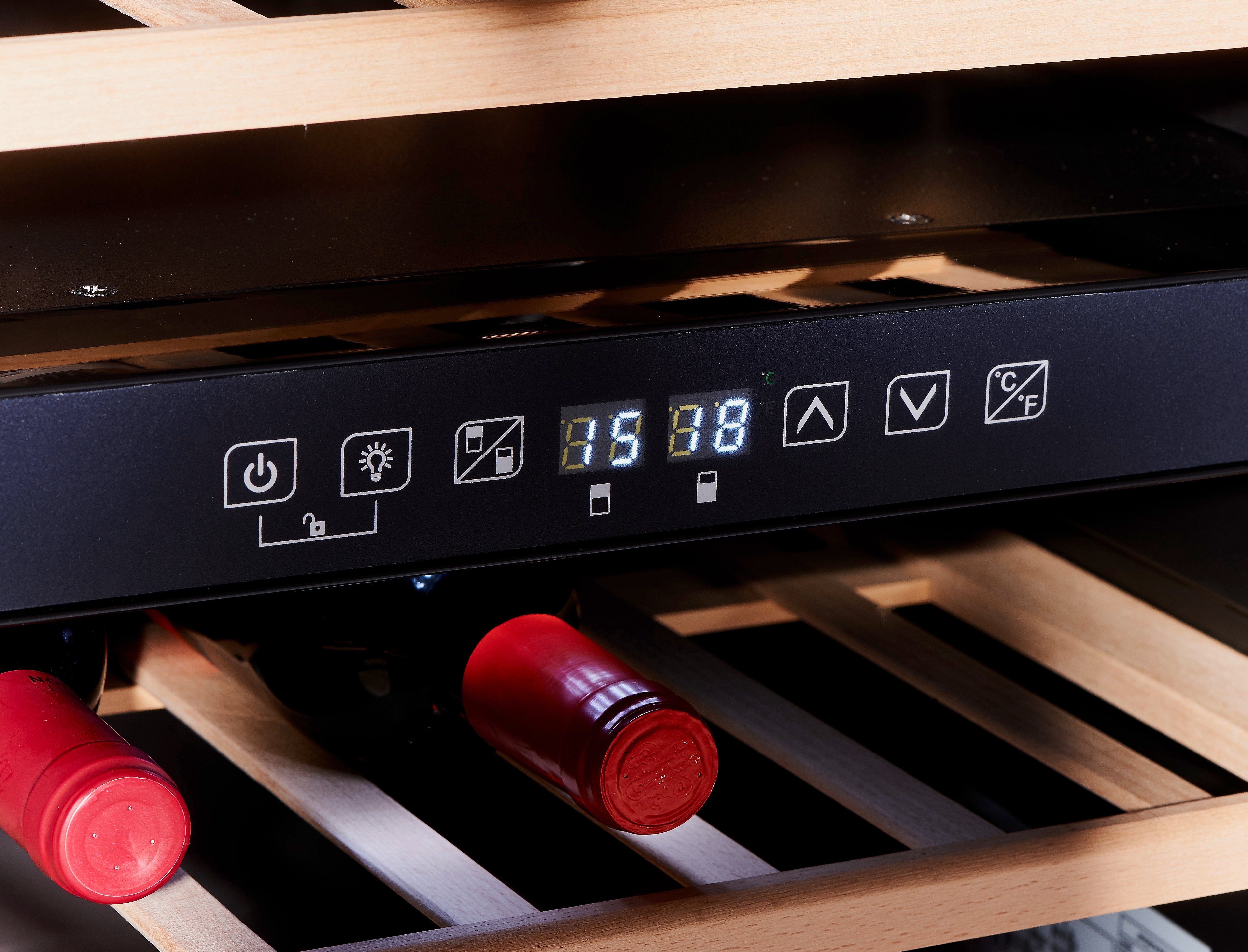 Weintemperierschrank Weintemperierschrank 2 Temperaturzonen 5°C-22°C 49 Flaschen
