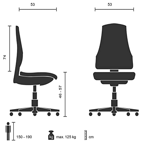 HJH Office 668710 Sedia direzionale Embassy 200 Ecopelle Marrone Sedia da Ufficio Imbottita, Schienale Alto, braccioli Regolabili : Amazon.it: Casa e cucina