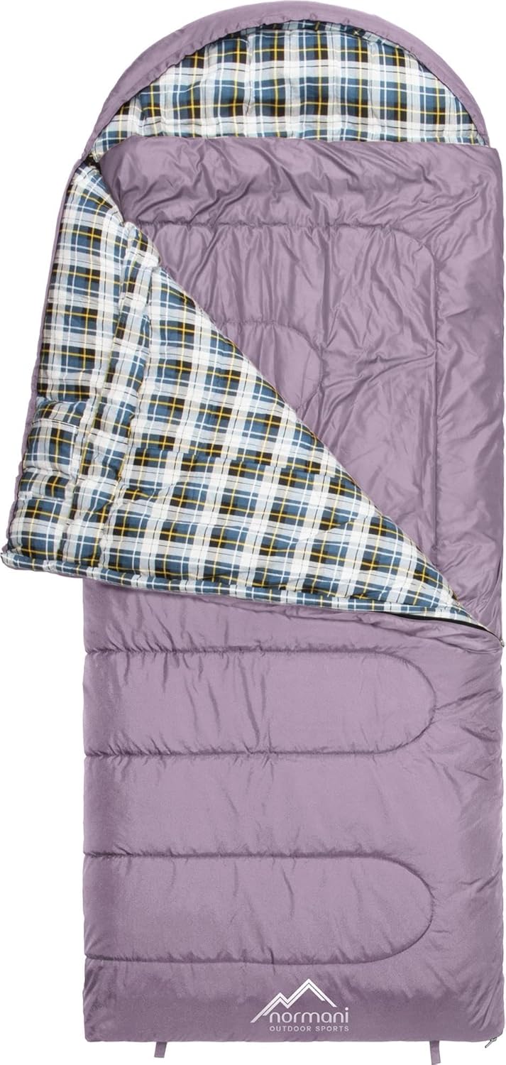 normani 4-in-1-Funktion Extrem Outdoor Schlafsack 'Antarctica' aus Nylon Rip-Stop mit 500 + 250 g/m² Hollow Fiber Füllung 220 x 90 cm