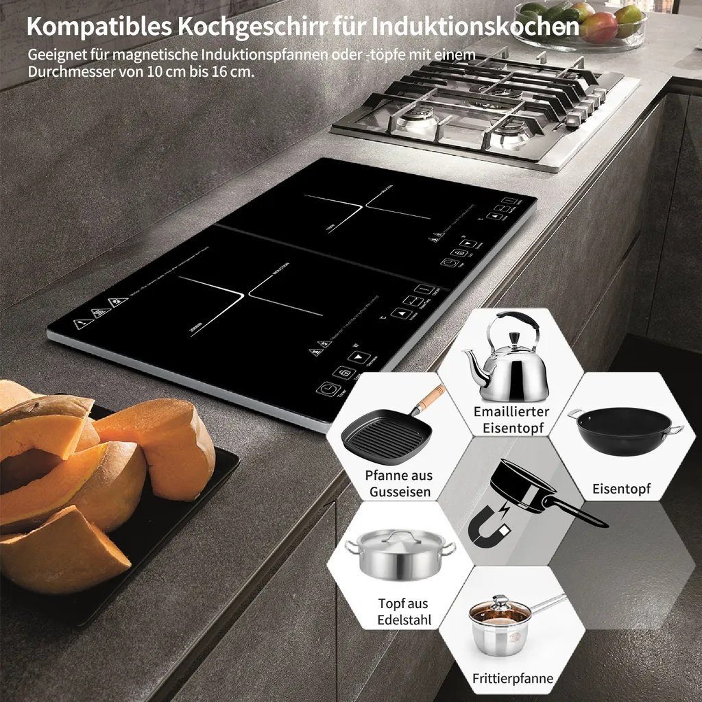 Doppel-Induktionskochplatte DC08