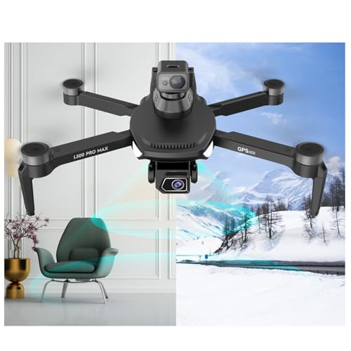 BuyWeek Drone con Telecamera, L500 Pro MAX Mini Drone a 360 Gradi RC Quadcopter Droni 4K HD Fotografia Aerea Quadricottero con Controllo Remoto : Giochi e giocattoli