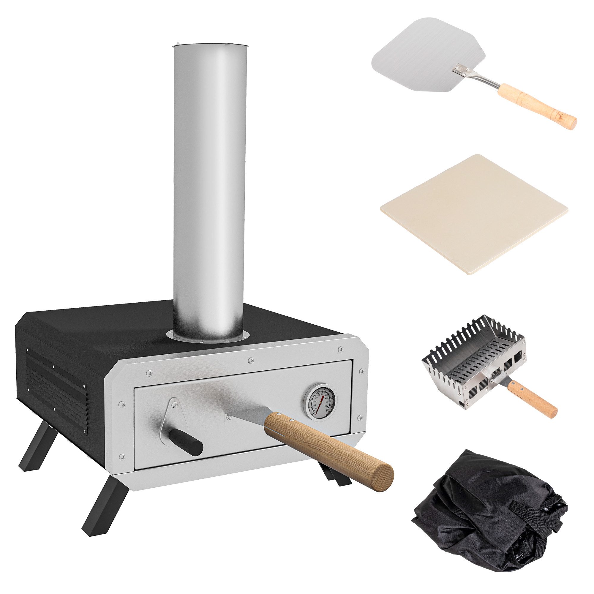 Pizzaofen Outdoor mit Pizzastein Holzbackofen