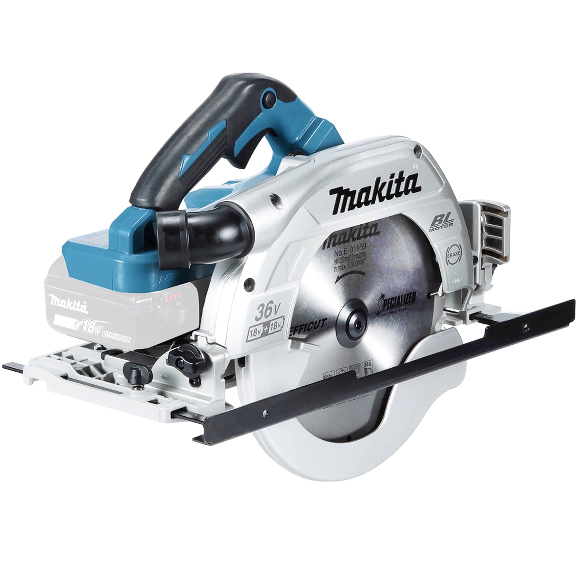 Sega Circolare Makita DHS900ZKU 18Vx2 – Doppia Batteria per Massima Potenza e Autonomia