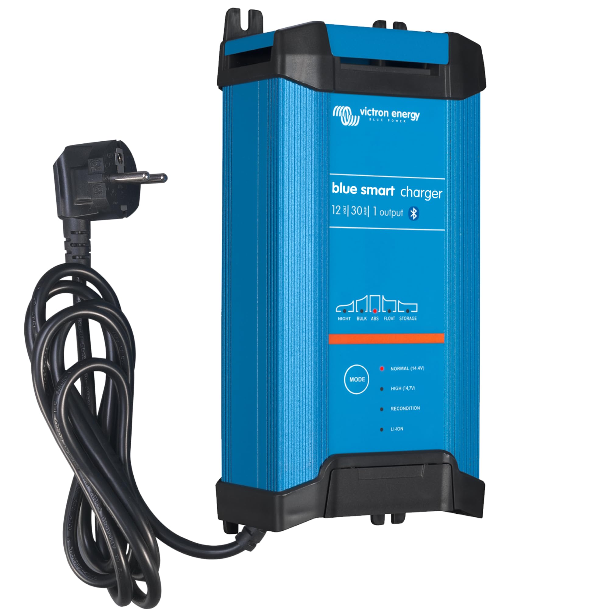 Victron Energy Blue Smart Batterie Ladegerät 12V 30A 230V 1 Ausgang CEE 7/7 IP22 Bluetooth für Wohnmobil Boot