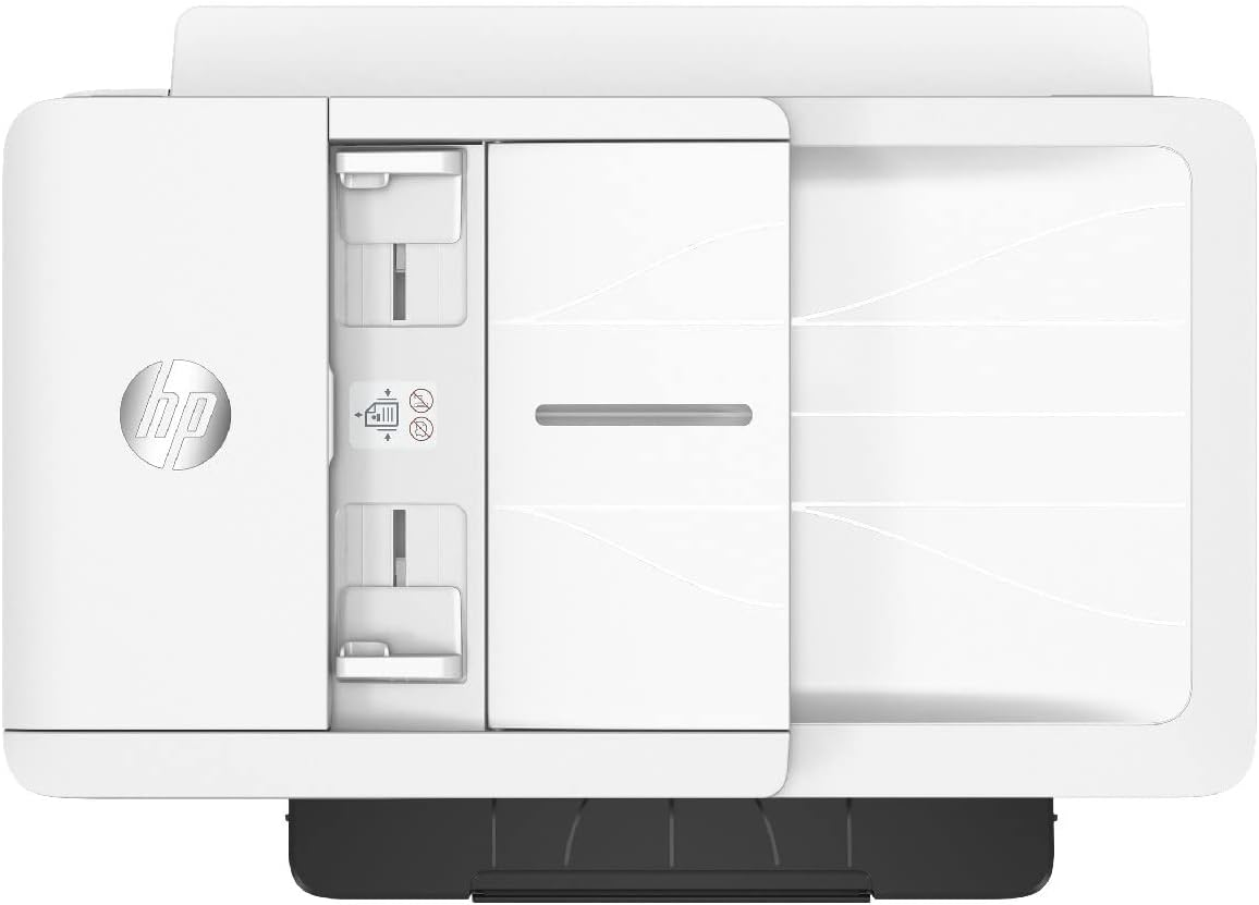 HP OfficeJet Pro 9720e A3-Multifunktionsdrucker, Drucken bis A3, 3 Monate gratis drucken mit HP Instant Ink inklusive, HP+, Drucker, Scanner, Kopierer, Fax, WLAN, LAN, Duplex, Airprint, Grau-Weiß