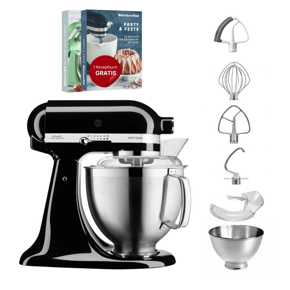 Küchenmaschine KitchenAid 4,8 L 5KSM185 Artisan Küchenmaschine Flexiset