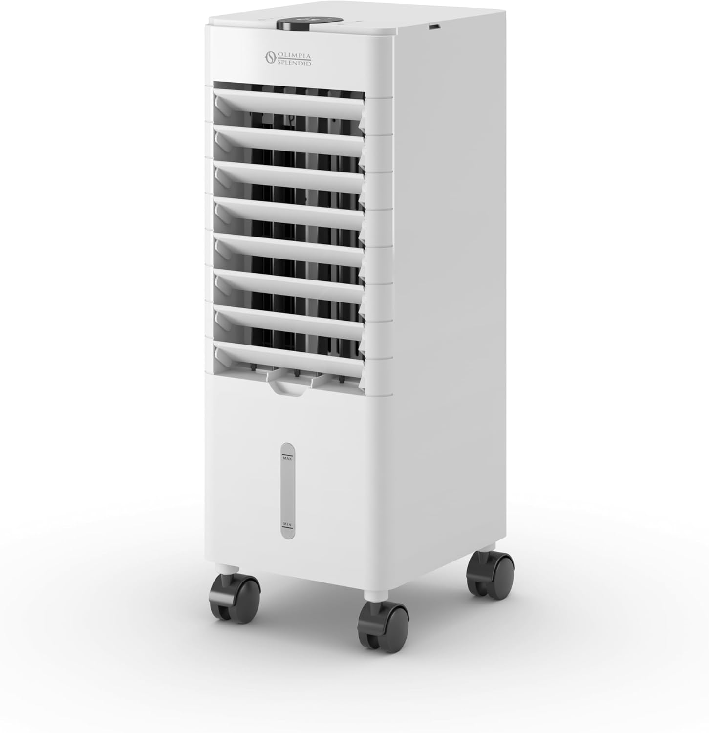 Olimpia Splendid, Peler 7T Raffrescatore Evaporativo, 7 Litri, Purificatore d'Aria, Raffrescamento, Ventilazione, Touchscreen Display, Facilità di Trasporto