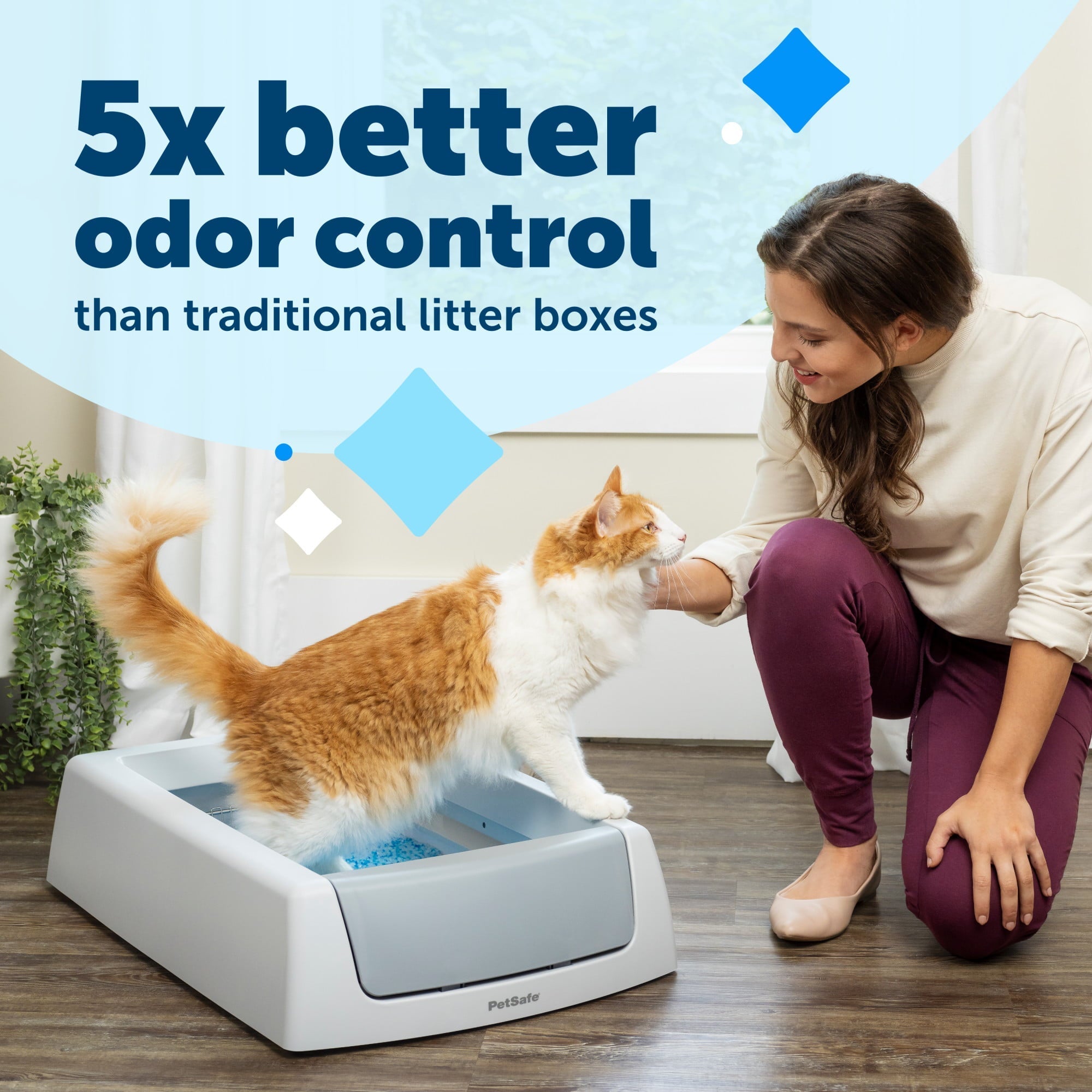 ScoopFree Complete Self Cleaning Litter Box &ndash; No Scooping Required &ndash; Unbeatable Odor Control