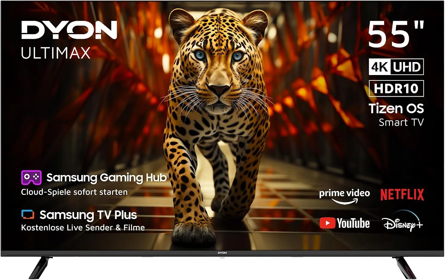 DYON ULTIMAX 55U-TI 55 Zoll 4K UHD Smart Fernseher mit HDR10