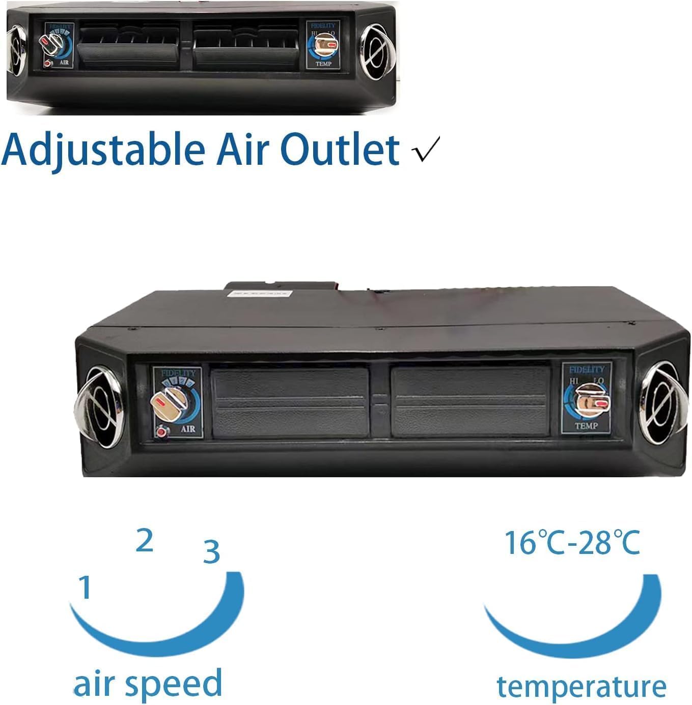 12V 10000BTU Unter der Armaturenbrett-Klimaanlage mit Kühl- und Heizfunktionen,12v air conditioner，under dash ac kit， leiser Betrieb，einfache Installation，Schnelle Abkühlung für Classic Car RV Van