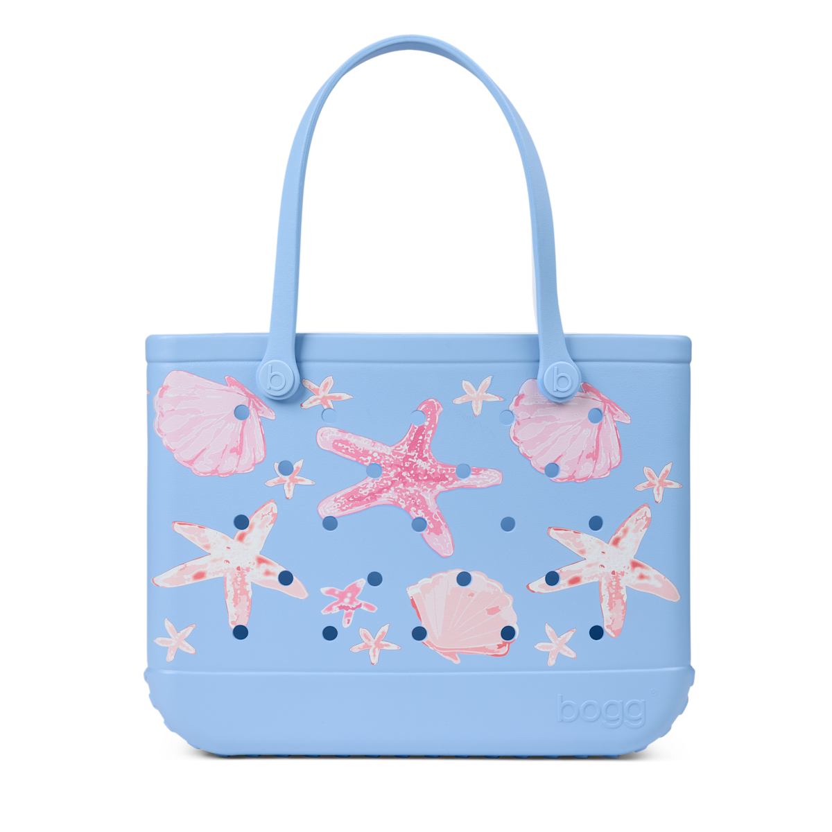 Original Bogg Bag – Carolina Blue Shells and Starfish