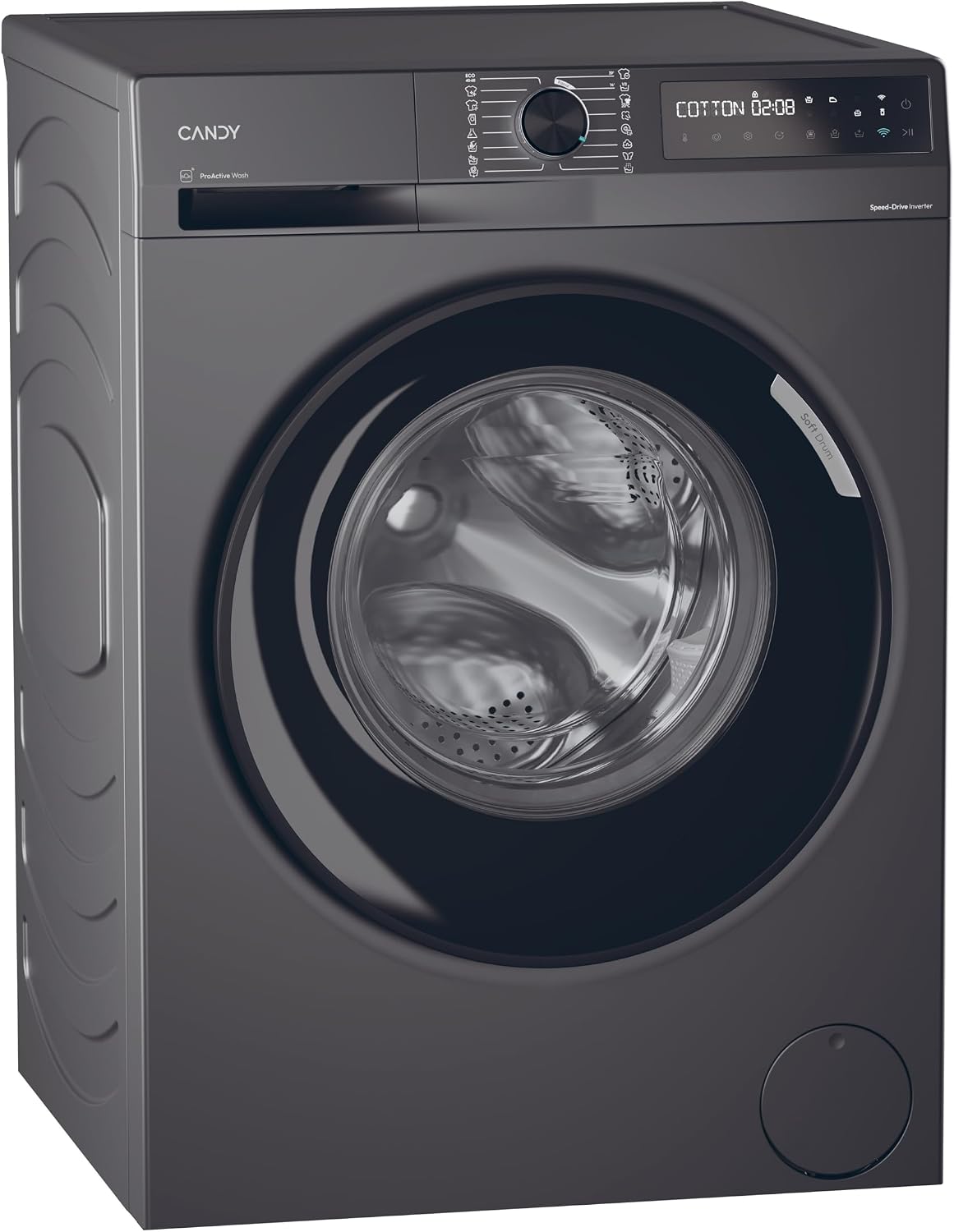 Candy ProWash 500 Lavatrice 10 Kg, 1400 Giri, Classe A-20%, Antracite