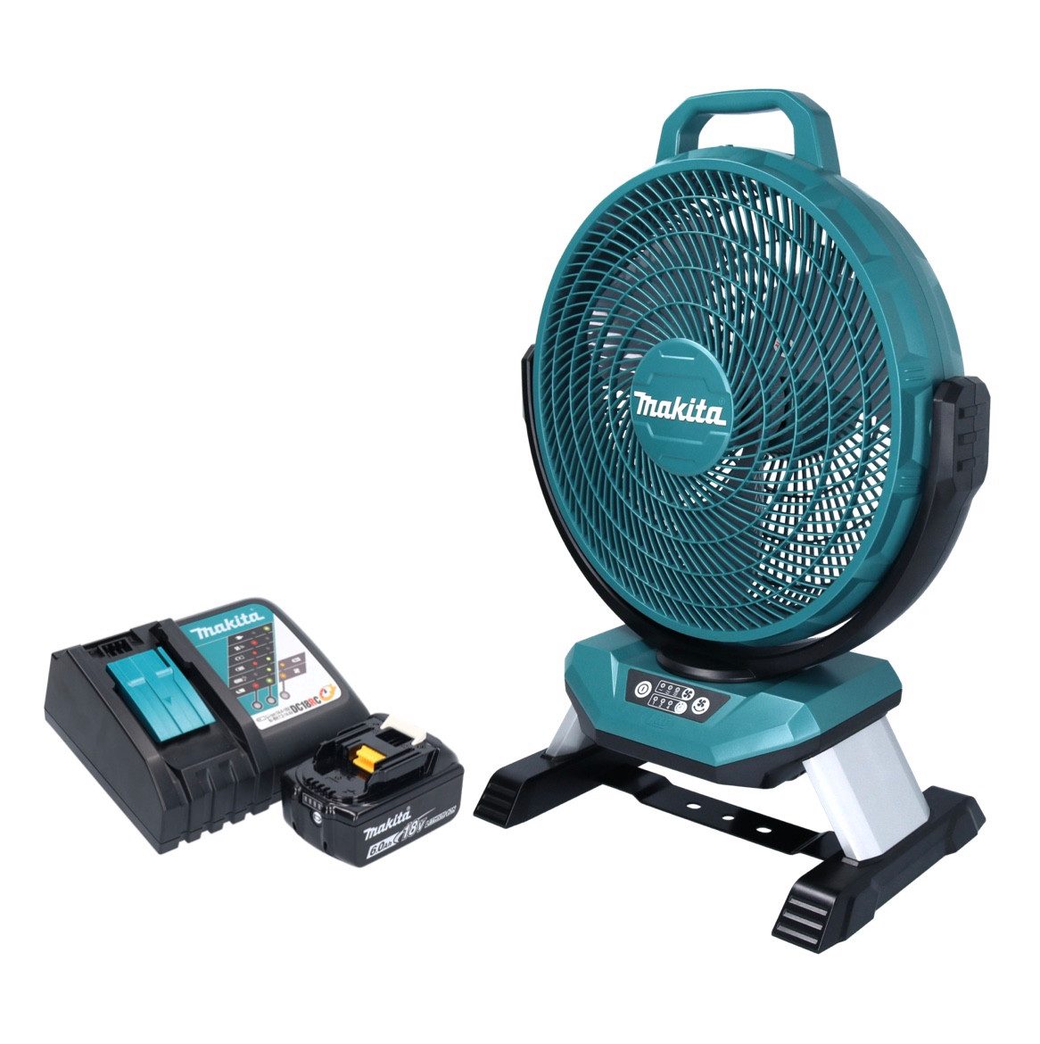 Akku-Standventilator DCF 301 RG1 Akku Ventilator Lüfter 18 V 33 cm + 1x Akku 6,0 Ah + Lade