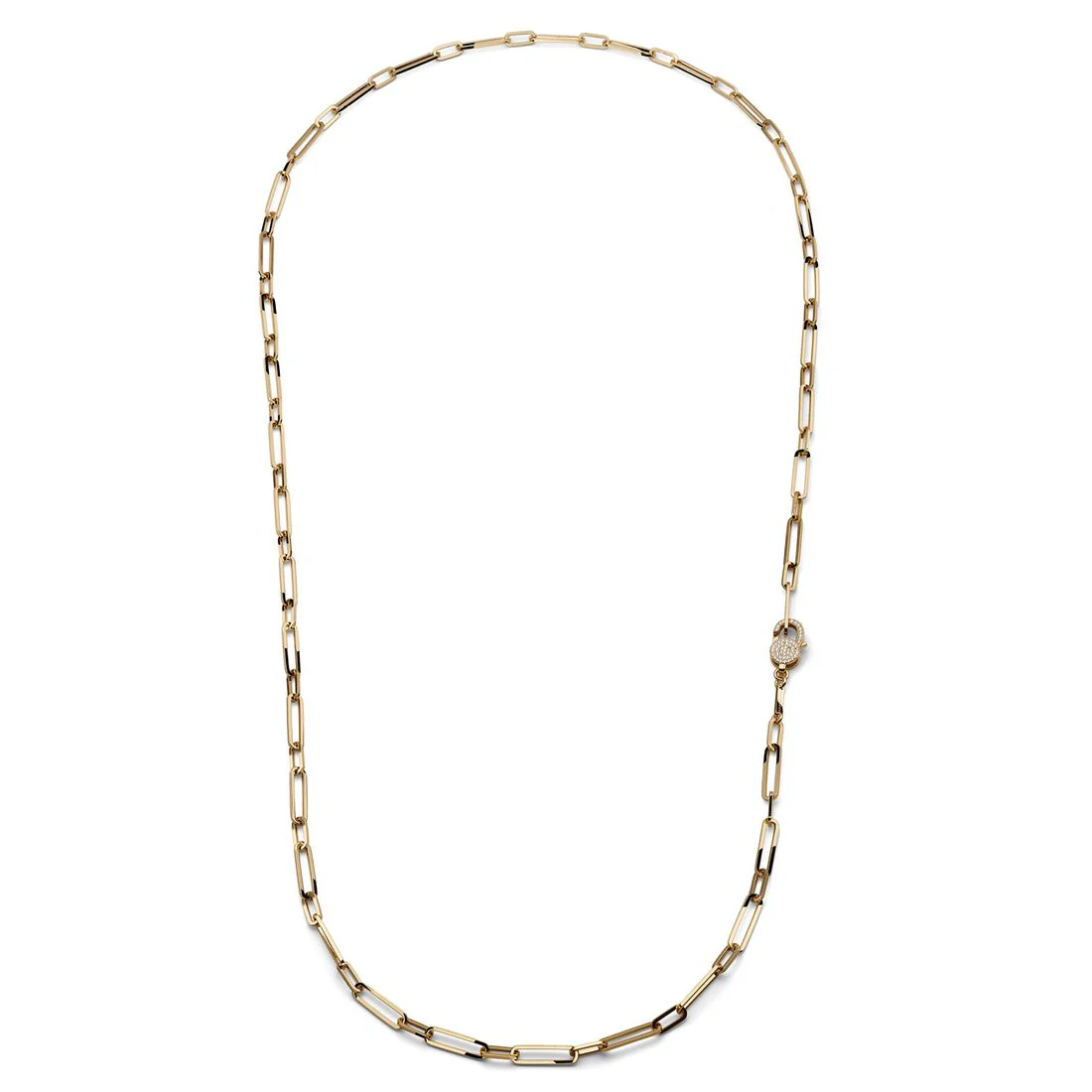 Collana lunga Unoaerre dorata con chiusura decorata 2728