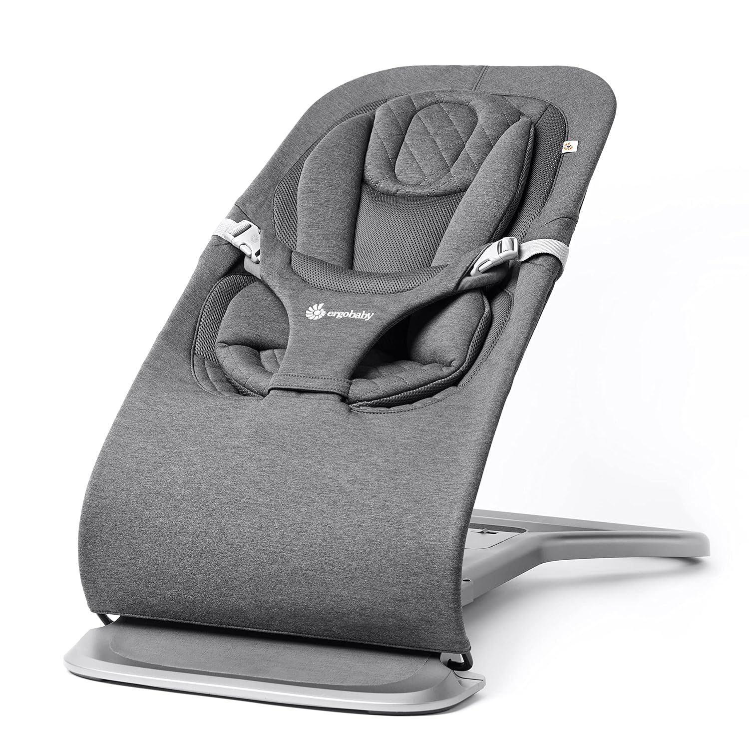 Ergobaby 3-in-1 Evolve Bouncer, Ergonomische wipstoel voor baby's vanaf de geboorte tot peuters, Babyschommel met zitverkleiner voor pasgeborenen (2,5 kg - 13,2 kg), Cream