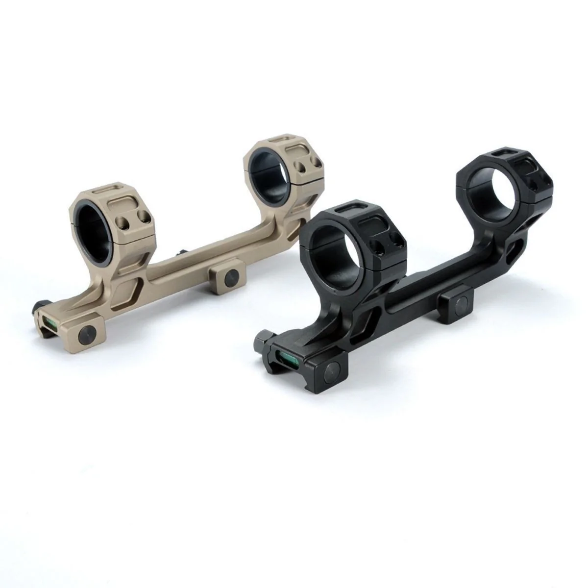 Scope Mount 30mm / 1 inch Rings One Piece with Bubble Level fits Picatinny Rails