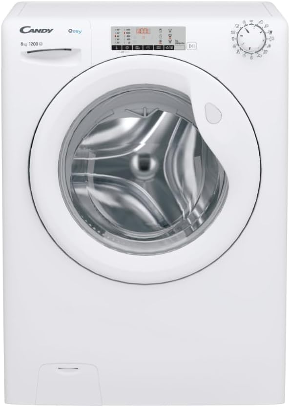 Candy EY284DWM5/1-S - Lavatrice da 8 Kg, Caricamento frontale, 1200 giri, Classe energetica A