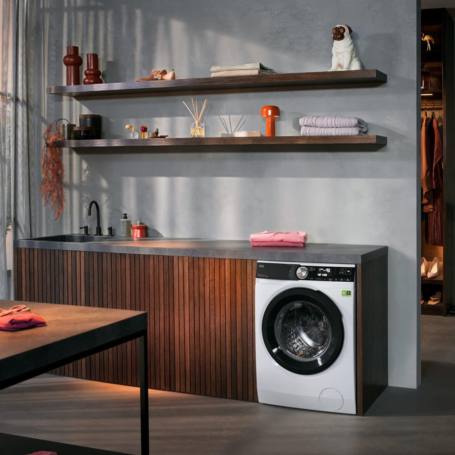 AEG L6FBG51470 Waschmaschine / Serie 6000 mit ProSense / Testsieger der Stiftung Warentest / 7,0 kg / Leise / Mengenautomatik / Nachlegefunktion / Kindersicherung / Wasserstopp / 1400 U/min