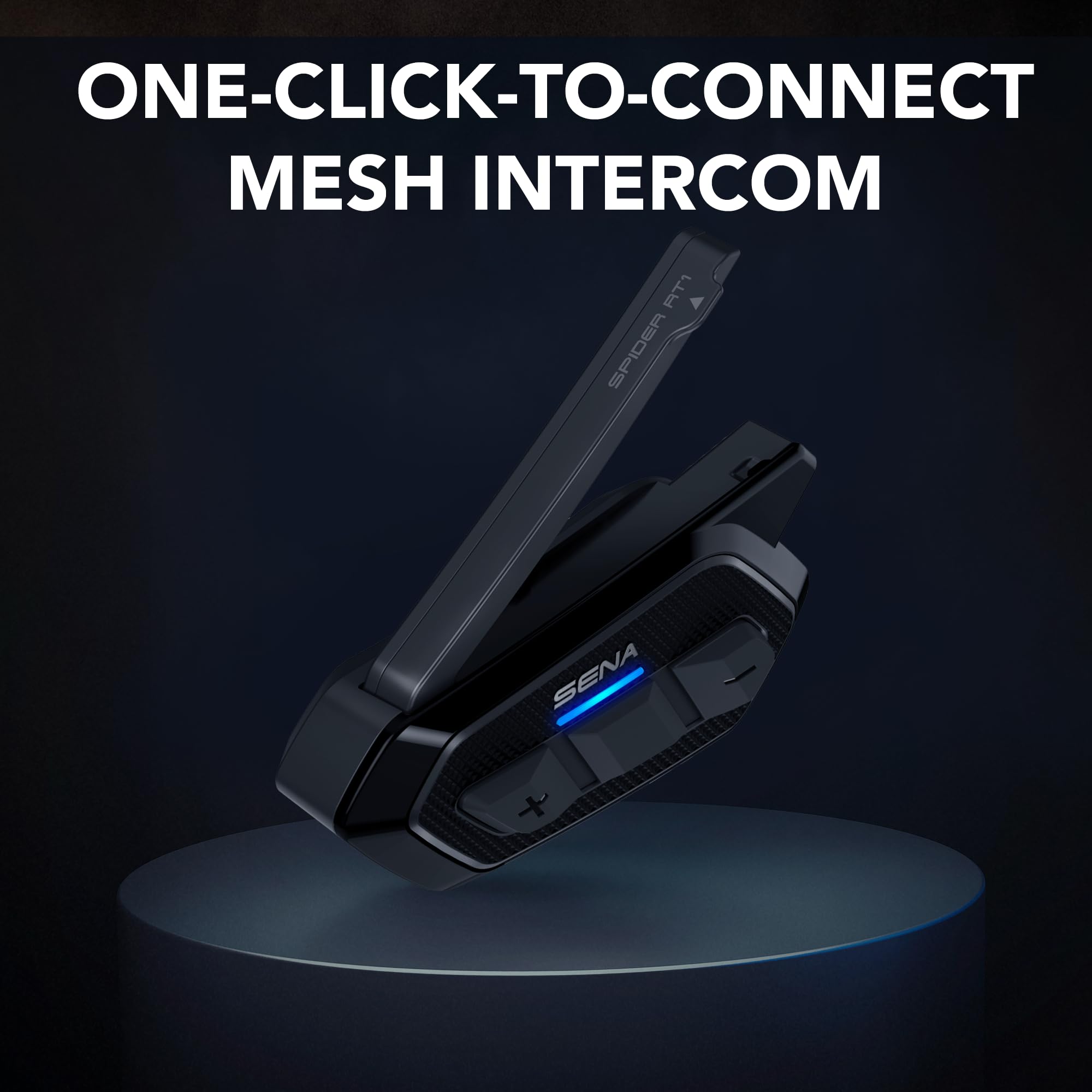 Sena Spider RT1 Flaches Mesh Kommunikationssystem für Motorradhelme mit Mesh Intercom und langer Reichweite