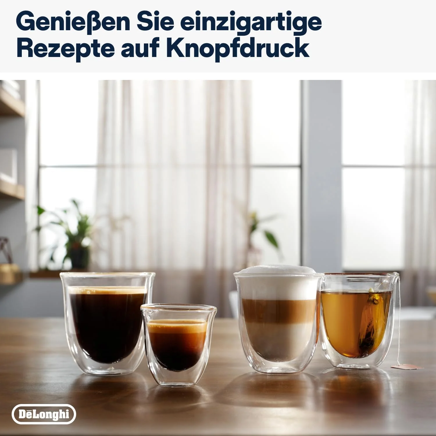 De'Longhi Magnifica Evo Next ECAM312.80.TB, Kaffeevollautomat mit 13 Getränken (Cappuccino, Espresso, Latte Macchiato), 2,4'' TFT Farbdisplay, LatteCrema Milchsystem, 2-Tassen-Funktion, Titan