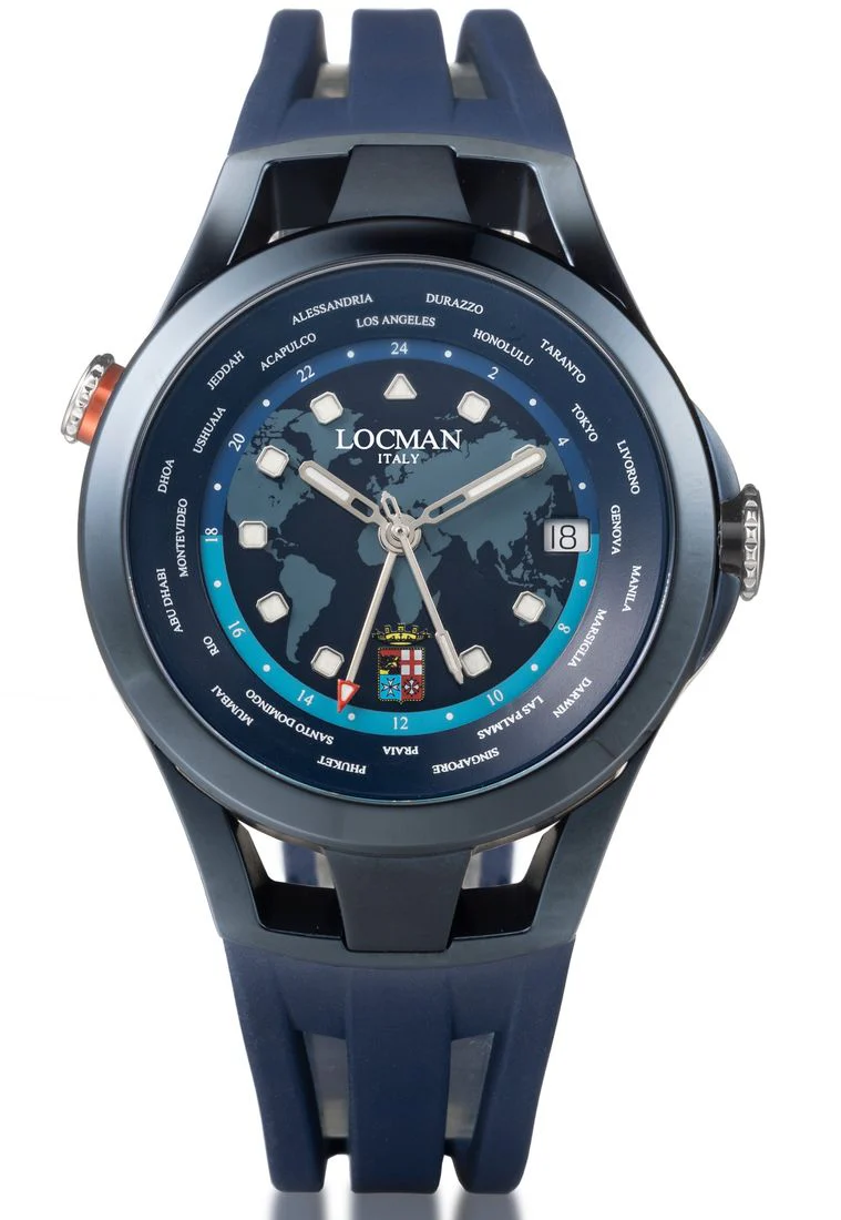 Locman Montecristo Amerigo Vespucci Limited Edition PVD blu 0548B02A-BLAMVESB