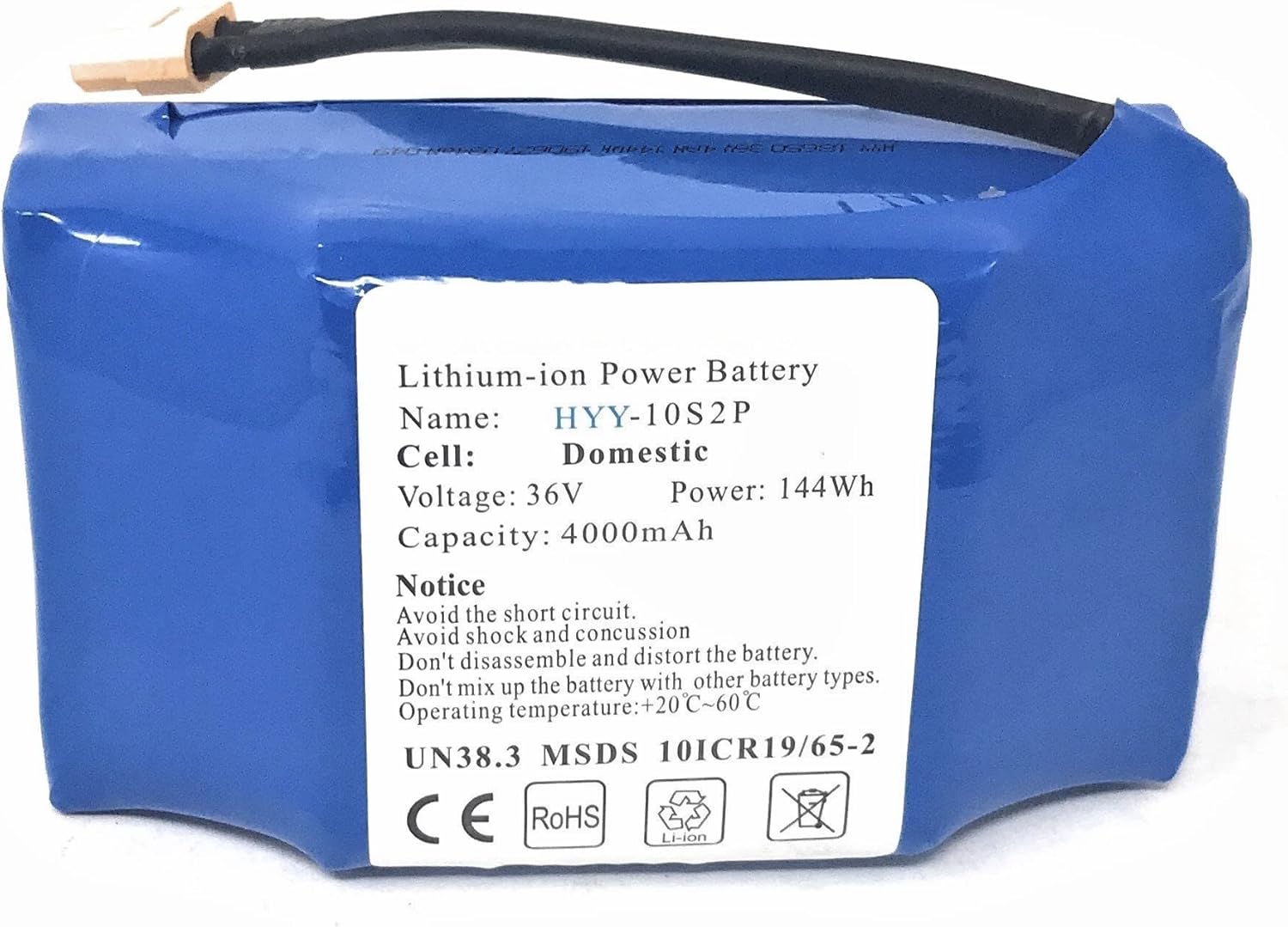 TEMPO DI SALDI Batteria Agli Ioni Di Litio Da 36V / 4 Ah Ricambio X Smart Balance Overboard