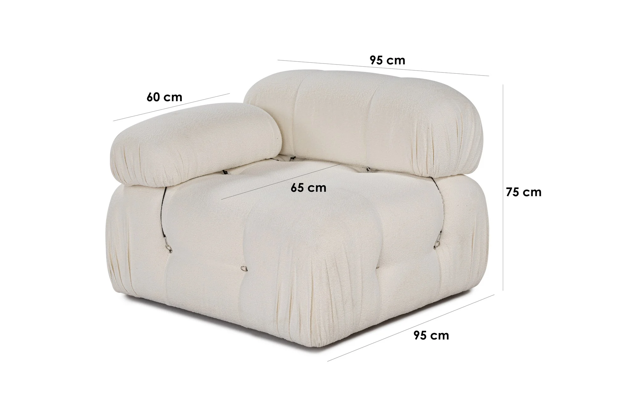 Bubble L1 Modulares Sofa - Weiss