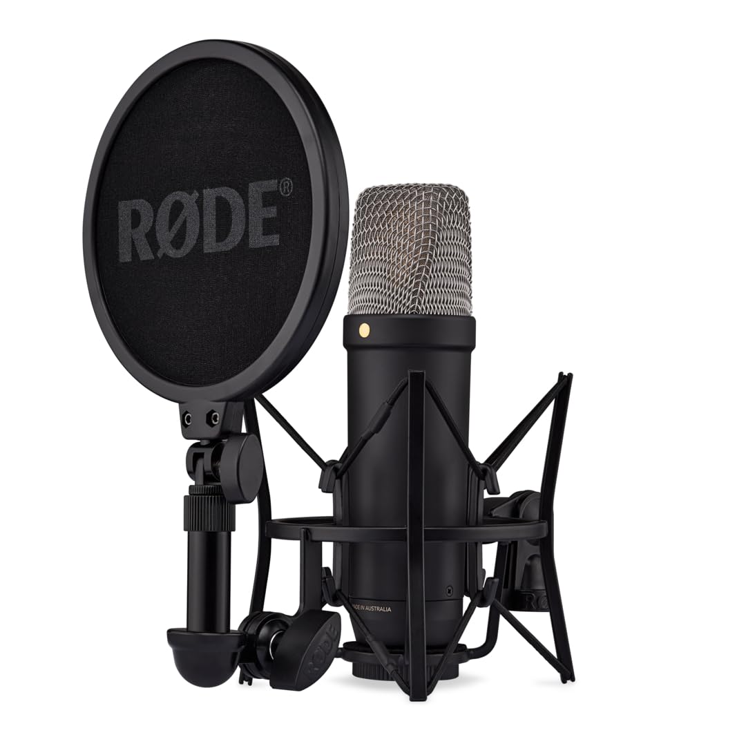 RØDE NT1 5 Generation Großmembran Kondensatormikrofon XLR USB Mikrofonspinne Popfilter Musik Gesang Podcasts