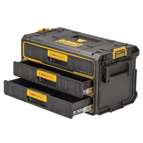 Dewalt Dwst08330 1 Unità 3 Cassetti, 3 Cassett Profondi in ABS, Compatibile con Moduli Tough System 2.0 e 1.0 : Amazon.it: Fai da te