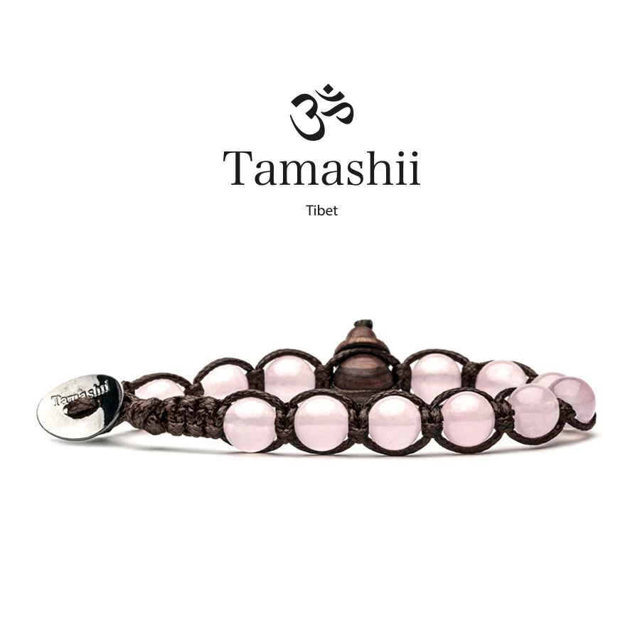 Bracciale Tamashii a un giro in giada rosa BHS900-199
