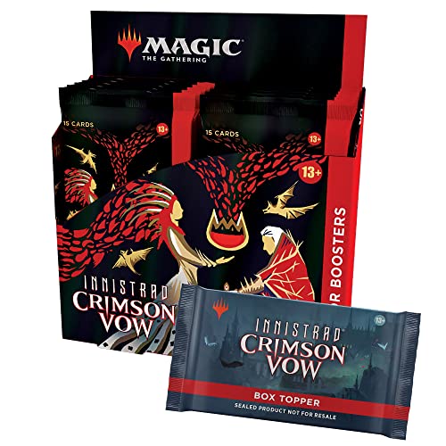 Magic The Gathering  Confezione di Collector Booster Innistrad: Promessa Cremisi 12 Buste e Carta Bonus di Dracula (Versione Inglese), C90970000 : Amazon.it: Giochi e giocattoli