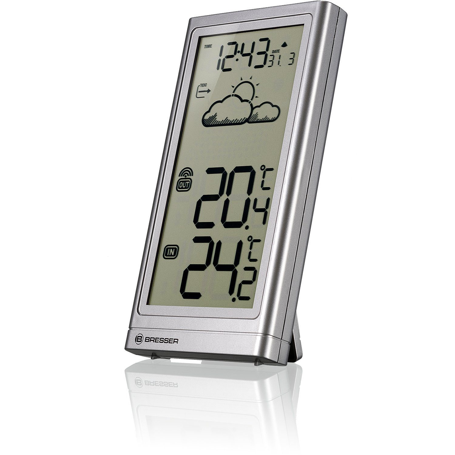 Funkwetterstation Funkwetterstation Meteo Temp silber