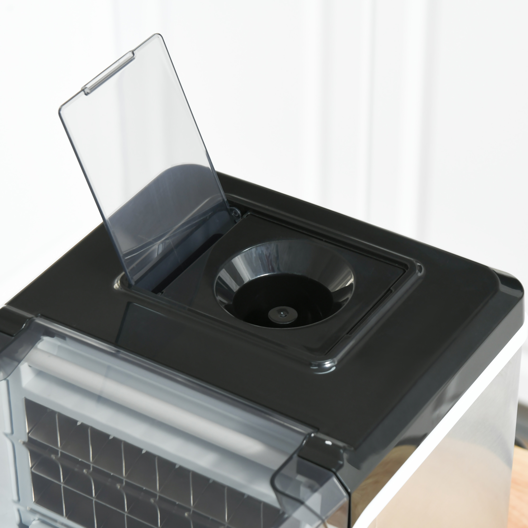 ijsblokjesmachine 20 kg/24u 2.3 l ijsblokjesmachine met 3.2 l waterreservoir display RVS zilver 25,2 x 36 x 37,1 cm