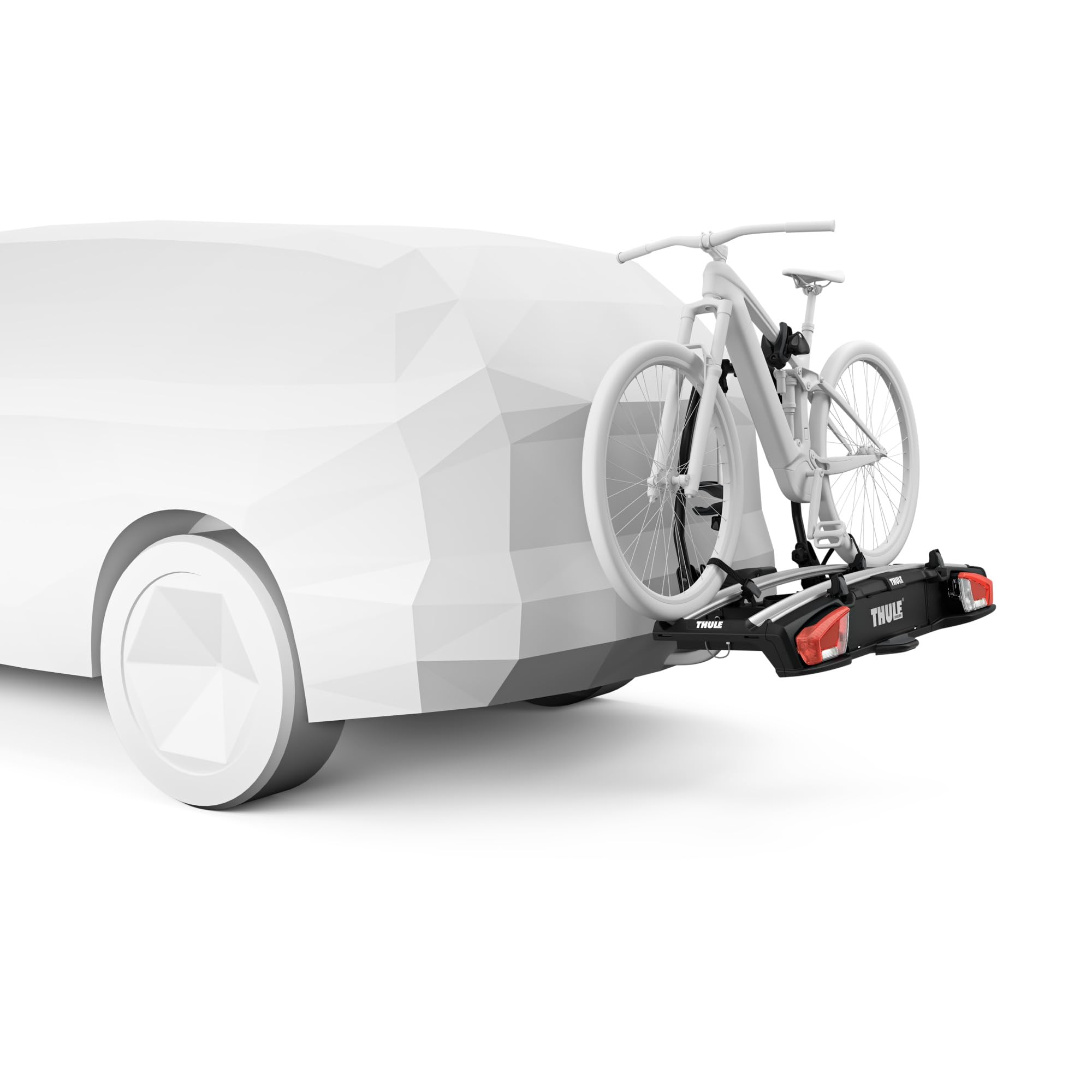 Fahrradträger für Anhängerkupplung VeloSpace XT für 2 Fahrräder E-Bikes und Fatbikes bis 4,7 Zoll Abklappmechanismus