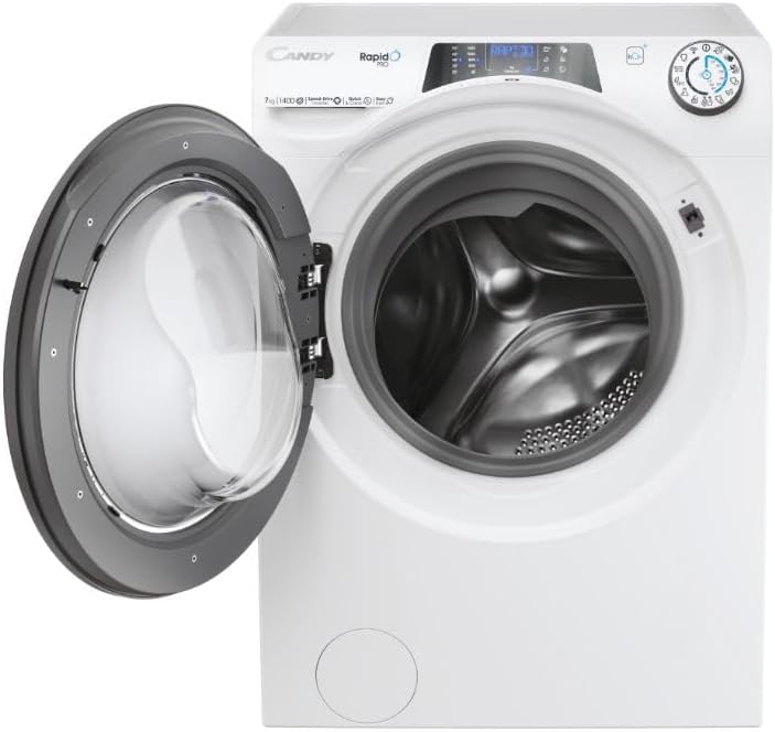 Lavatrice Slim (45 cm) 7 Kg Classe A 1400 giri Inverter Vapore - RP4 476BWMR/1-S RapidÓ PRO